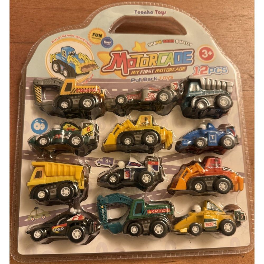 Yeonha Toys My 1st Motorcade‎ Pull Back Spring Motor 12-Construction Trucks/cars